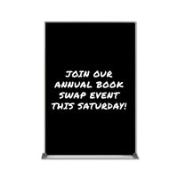 Value Line 24x30 Black Wet Erase Marker Board with Aluminum Frame