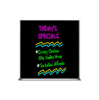 Value Line 36x36 Black Wet Erase Marker Board with Aluminum Frame
