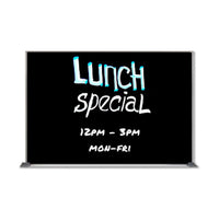 Value Line 36x60 Black Wet Erase Marker Board with Aluminum Frame