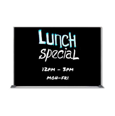 Value Line 36x60 Black Wet Erase Marker Board with Aluminum Frame
