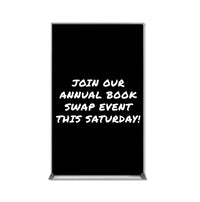 Value Line 36x60 Black Wet Erase Marker Board with Aluminum Frame
