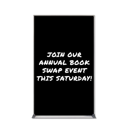 Value Line 36x60 Black Wet Erase Marker Board with Aluminum Frame