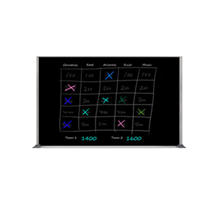 Value Line 48x72 Black Wet Erase Marker Board with Aluminum Frame