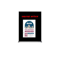12x16 Magnetic Black Dry Erase Marker Board with Aluminum Frame