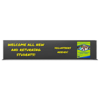 Silver Trim Metal Frame 12x72 Wet Erase Black Magnetic Marker Board | Porcelain on Steel Writing Surface