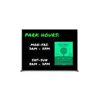 14x22 Magnetic Black Dry Erase Marker Board with Aluminum Frame