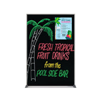 24x48 Magnetic Black Dry Erase Marker Board with Aluminum Frame