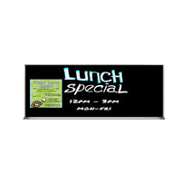24x72 Magnetic Black Dry Erase Marker Board with Aluminum Frame