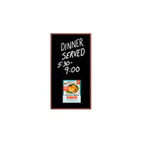 Wood Frame 12x24 Magnetic Black Wet Erase Marker Board | Porcelain on Steel