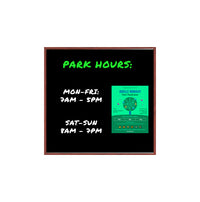 Wood Frame 36x36 Magnetic Black Wet Erase Marker Board | Porcelain on Steel