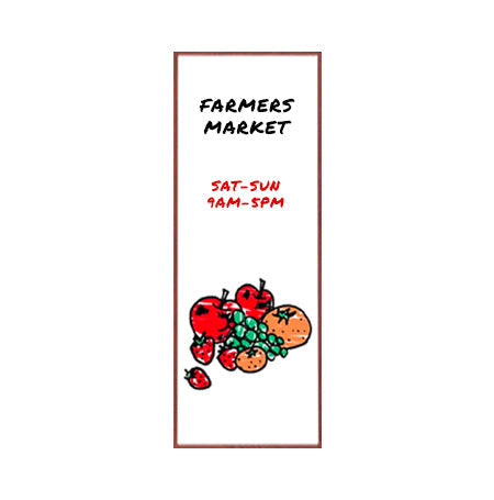Value Line 24 x 72 Wood Framed White Board, Melamine Dry Erase Markerboard in 3 Hardwood Finishes