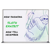 Value Line 12x18 White Dry Erase Marker Board with Aluminum Frame