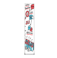 Value Line 12x84 White Dry Erase Marker Board with Aluminum Frame