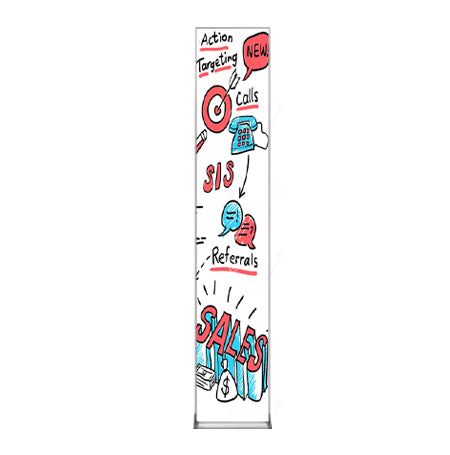 Value Line 12x84 White Dry Erase Marker Board with Aluminum Frame