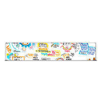 Value Line 12x84 White Dry Erase Marker Board with Aluminum Frame