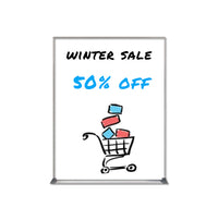 Value Line 22x28 White Dry Erase Marker Board with Aluminum Frame