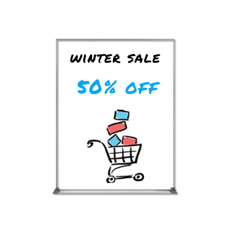 Value Line 22x28 White Dry Erase Marker Board with Aluminum Frame