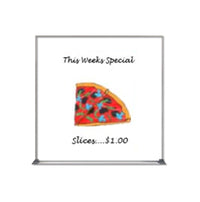 Value Line 24x24 White Dry Erase Marker Board with Aluminum Frame