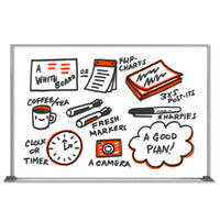 Value Line 36x24 White Dry Erase Marker Board with Aluminum Frame