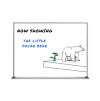 Value Line 36x48 White Dry Erase Marker Board with Aluminum Frame