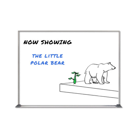 Value Line 36x48 White Dry Erase Marker Board with Aluminum Frame
