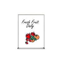 Value Line 8.5x11 White Dry Erase Marker Board with Aluminum Frame