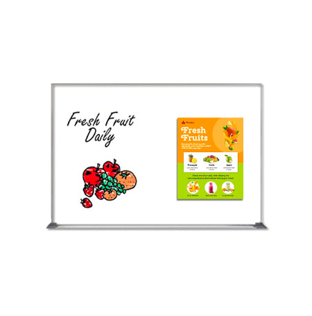 11x17 Magnetic White Dry Erase Marker Board with Aluminum Frame