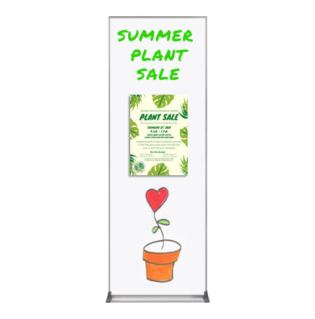 12x36 Magnetic White Dry Erase Marker Board with Aluminum Frame, Porcelain on Steel | No Ghosting