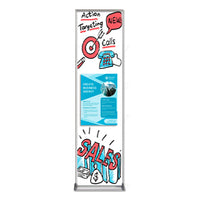 12x48 Magnetic White Dry Erase Marker Board with Aluminum Frame