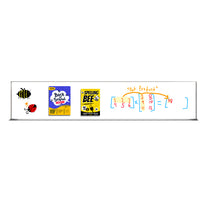 12x96 Magnetic White Dry Erase Marker Board with Aluminum Frame