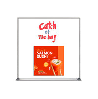 14x14 Magnetic White Dry Erase Marker Board with Aluminum Frame