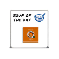 16x16 Magnetic White Dry Erase Marker Board with Aluminum Frame