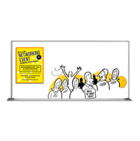 36x72 Magnetic White Dry Erase Marker Board with Aluminum Frame
