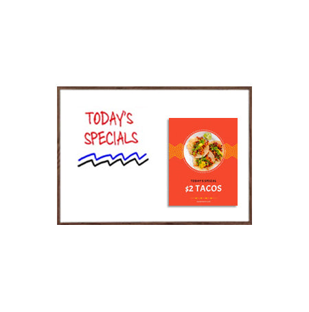 12x18 Magnetic White Dry Erase Marker Board with Wood Frame
