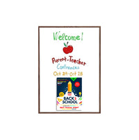 12x18 Magnetic White Dry Erase Marker Board with Wood Frame
