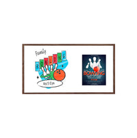 12x24 Magnetic White Dry Erase Marker Board with Wood Frame