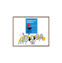 18x24 Magnetic White Dry Erase Marker Board with Wood Frame
