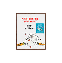 18x24 Magnetic White Dry Erase Marker Board with Wood Frame