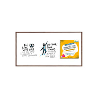 18x36 Magnetic White Dry Erase Marker Board with Wood Frame