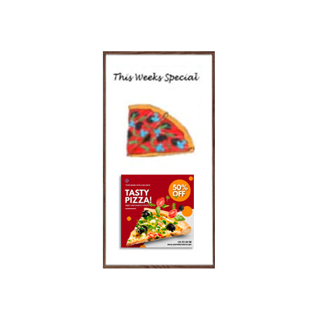 18x36 Magnetic White Dry Erase Marker Board with Wood Frame
