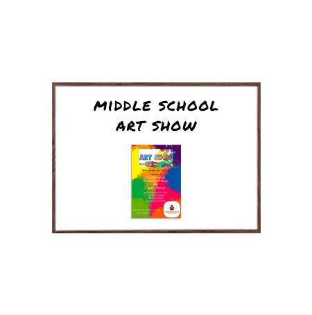 36x24 Magnetic White Dry Erase Whiteboard with Wood Frame Features Porcelain on Steel Writing Surface - No Ghosting