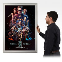 Classic Movie Poster Frames 24x36 | 6 Metal Poster Display Frame Finishes with Matboard + Custom Sizes