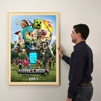 22x28 MOVIE POSTER FRAME SHOWN in SATIN GOLD FRAME with MEDIUM GOLD MATBOARD (NOT TO SCALE) 