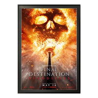 22x34 MOVIE POSTER PICTURE FRAME DISPLAY SHOWN in SATIN BLACK FRAME with RAVEN BLACK MATBOARD