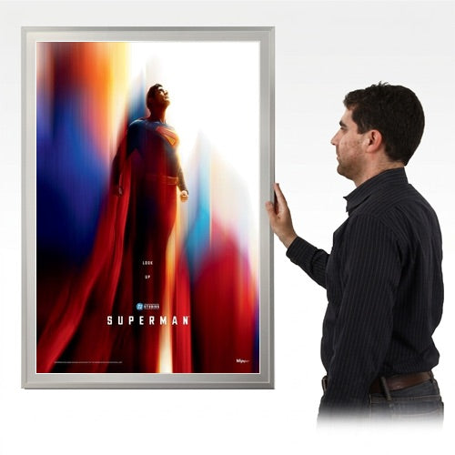 Classic Movie Poster Frame 27x40 | Metal Poster Frame with Matboard + 7 Metal Finishes