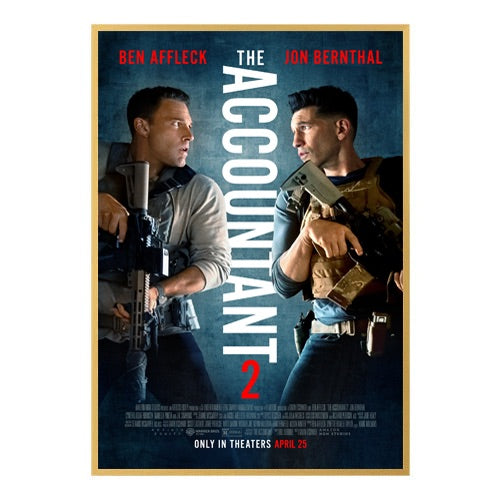 22x34 MOVIE POSTER FRAME SHOWN in SATIN GOLD FRAME (NOT TO SCALE) 