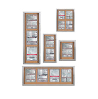 Indoor Enclosed Restaurant Menu Display Cases with Rounded Corners for 11 x 14 Portrait Size Menus
