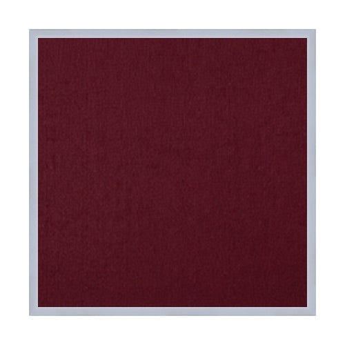 Vinyl over Cork Bulletin Board 12x12 (Open Face with Silver Trim) - Burgundy Vinyl