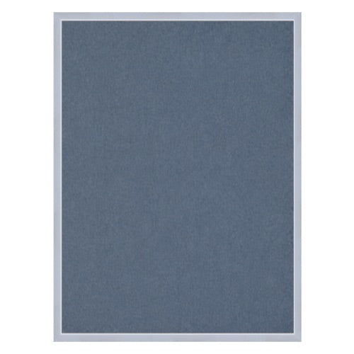 Vinyl over Cork Bulletin Board 12x16 (Open Face with Silver Trim) - Grey Vinyl