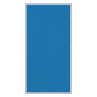 Vinyl over Cork Bulletin Board 12x24 (Open Face with Silver Trim) - Barcelona Blue Vinyl